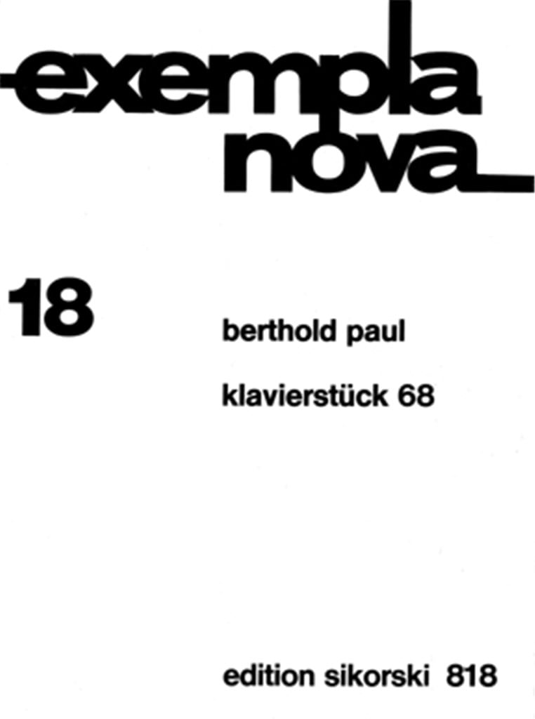 Klavierstück 68